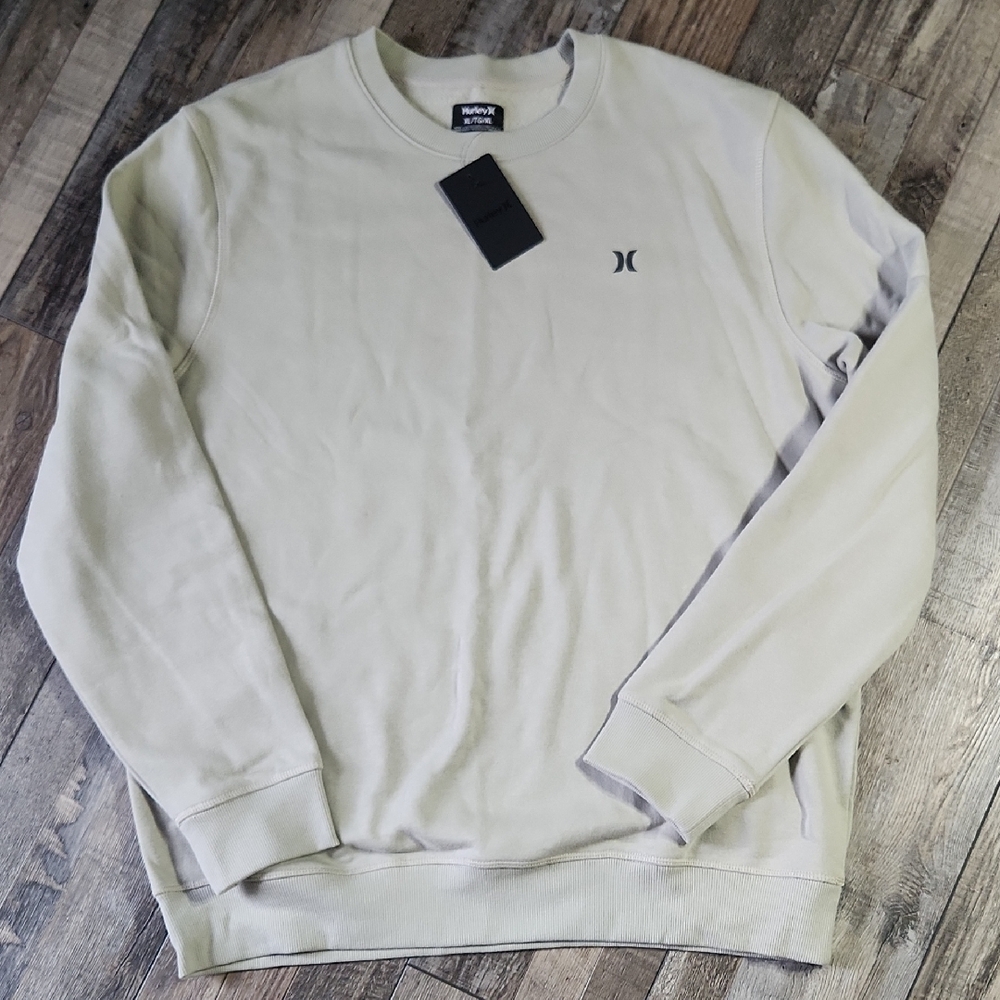 Hurley Men’s Crewneck Sweatshirt – XL | Light Green | NWT | MSRP $52